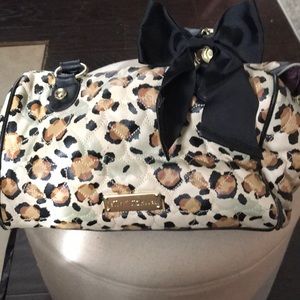 Leopard print Betsey Johnson hand bag